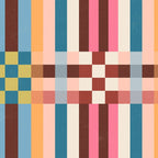 Woven Checks and Stripes Multicolored Coffee Mug Gallery Image 2