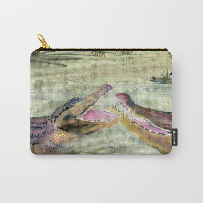Alligator Study Carry All Pouch