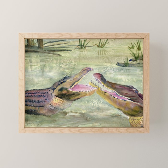 Alligator Study  Mini Art Print Gallery Image 1