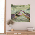 Alligator Study  Wall Tapestry Gallery Image 2