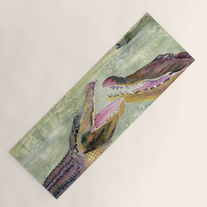 Alligator Study  Yoga Mat Gallery Image 1
