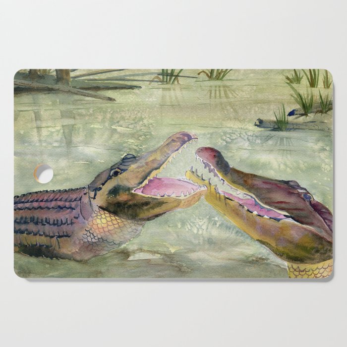 Alligator Study  Cutting Board Gallery Image 1