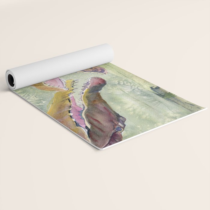 Alligator Study  Yoga Mat Gallery Image 2