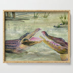 Alligator Study  Serving Tray Gallery Image 1
