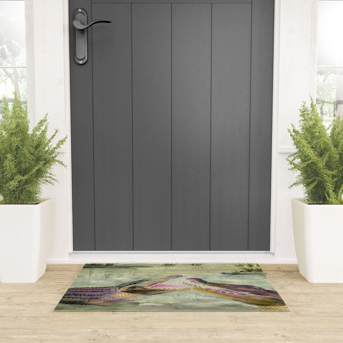 Alligator Study  Welcome Mat Gallery Image 3