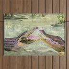Alligator Study  Outdoor Rug Gallery Image 1