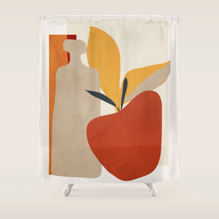 Red Apple Shower Curtain Gallery Image 1