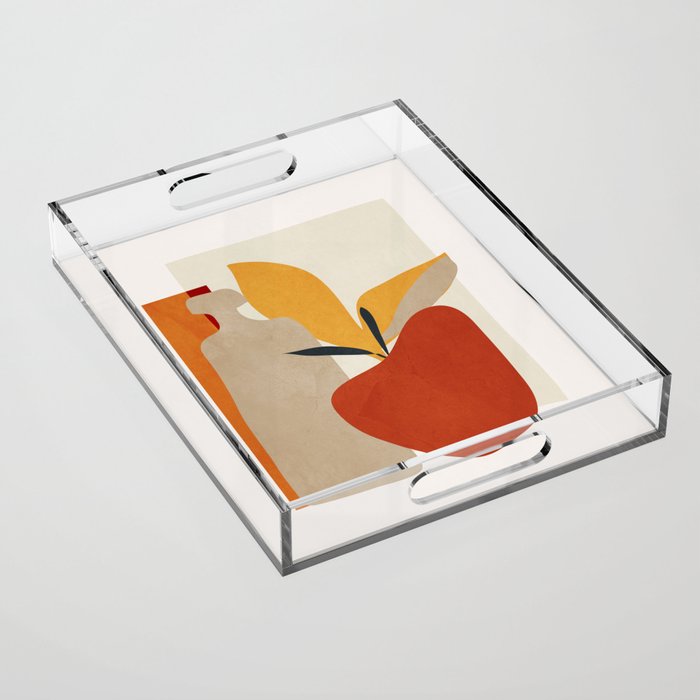 Red Apple Acrylic Tray Gallery Image 1
