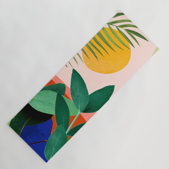 Abstract Art Tropical Leaves 126 Yoga Mat Gallery Image 1