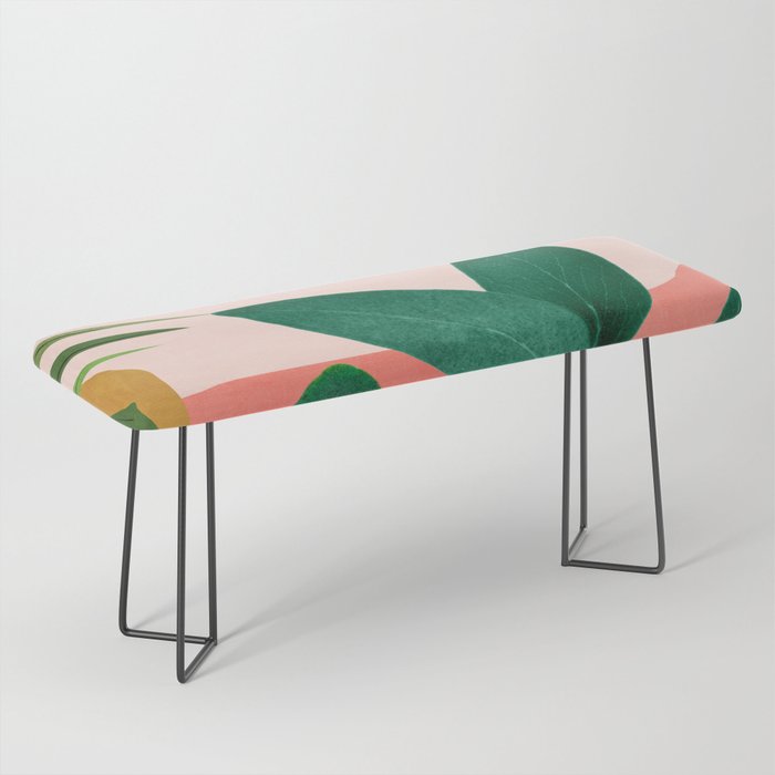 Abstract Art Tropical Leaves 126 Bench Gallery Image 1