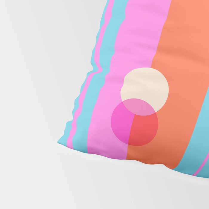 Blue Pink Girl Pillow Sham Gallery Image 4