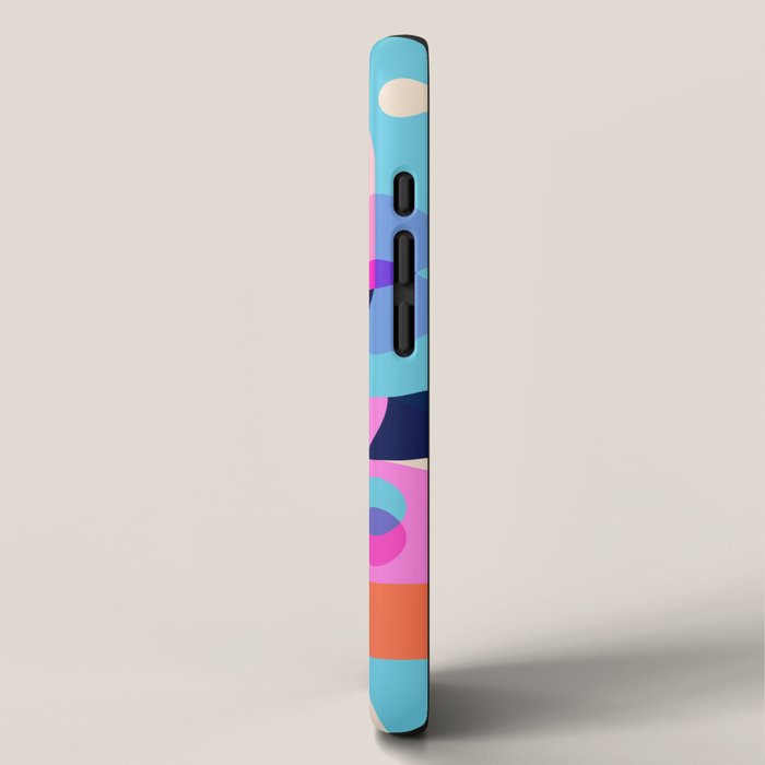 Blue Pink Girl iPhone Case Gallery Image 2