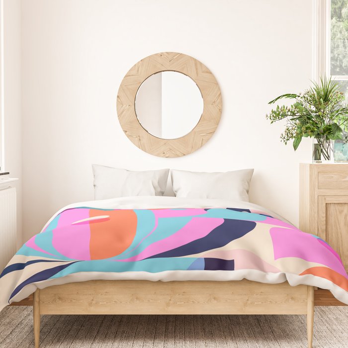 Blue Pink Girl Duvet Cover Gallery Image 3