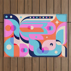Blue Pink Girl Outdoor Rug Gallery Image 1