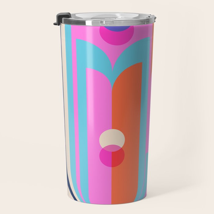 Blue Pink Girl Travel Mug Gallery Image 3