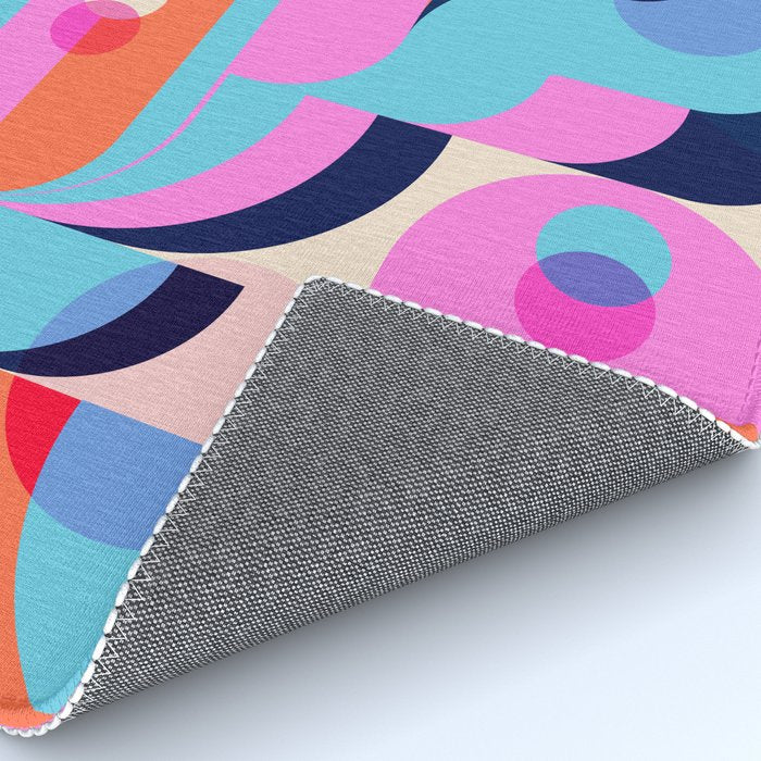 Blue Pink Girl Rug Gallery Image 4