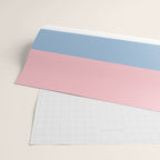 Pastel Pink Mixed Stripe Pattern with Light Blue and White Wrapping Paper Gallery Image 2