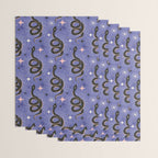 Slither Through The Stars Very Peri Wrapping Paper Gallery Image 3