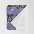 Slither Through The Stars Very Peri Throw Blanket Gallery Image 3
