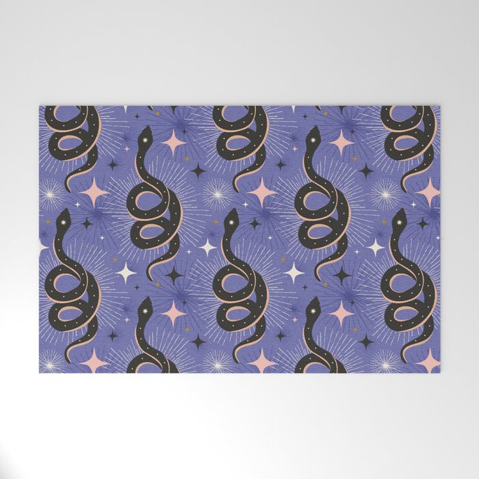 Slither Through The Stars Very Peri Welcome Mat Gallery Image 1