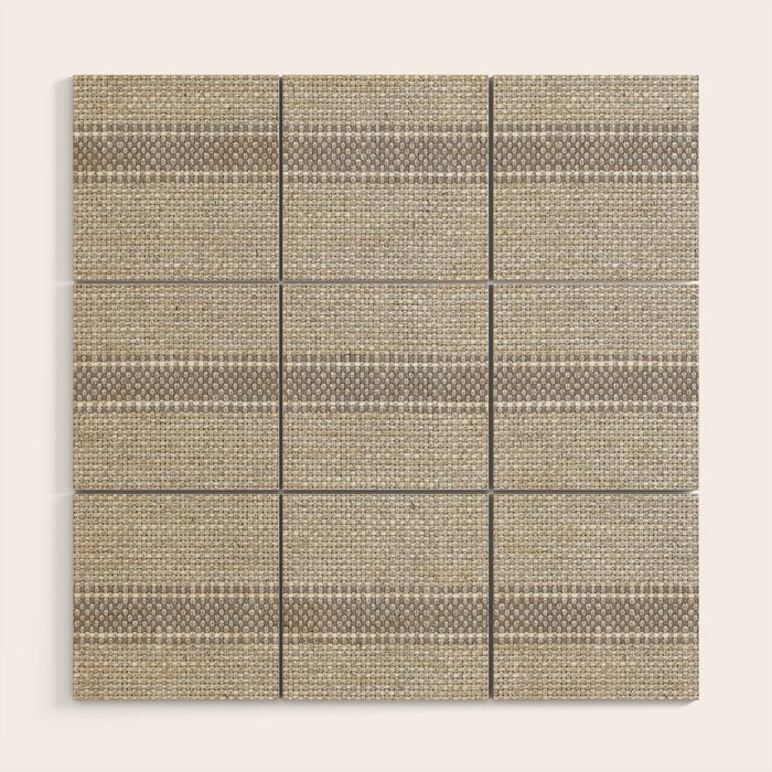 Vintage Grain sack Grey Linen  Wood Wall Art Gallery Image 1