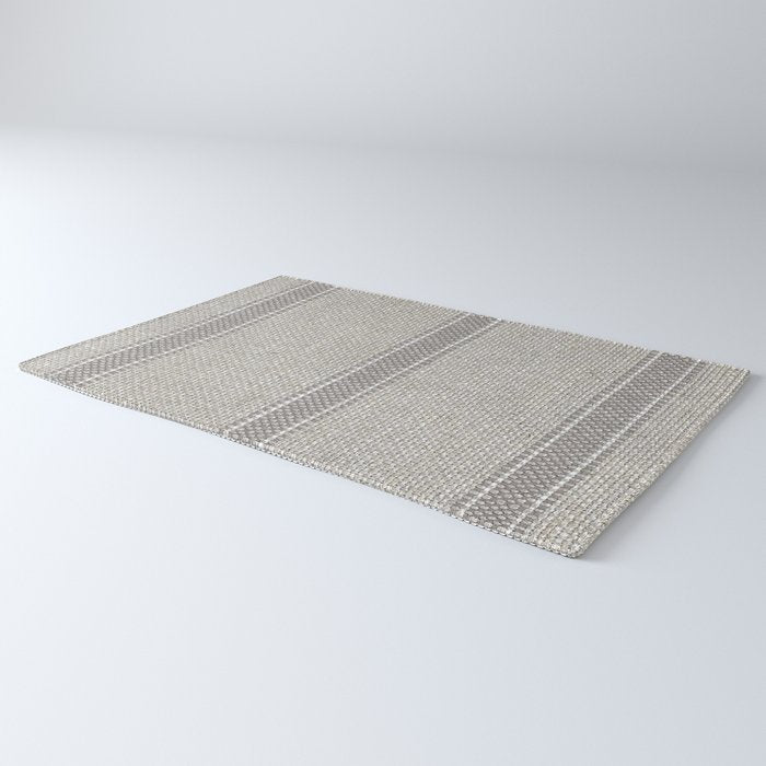 Vintage Grain sack Grey Linen  Rug Gallery Image 3