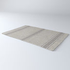 Vintage Grain sack Grey Linen  Rug Gallery Image 3