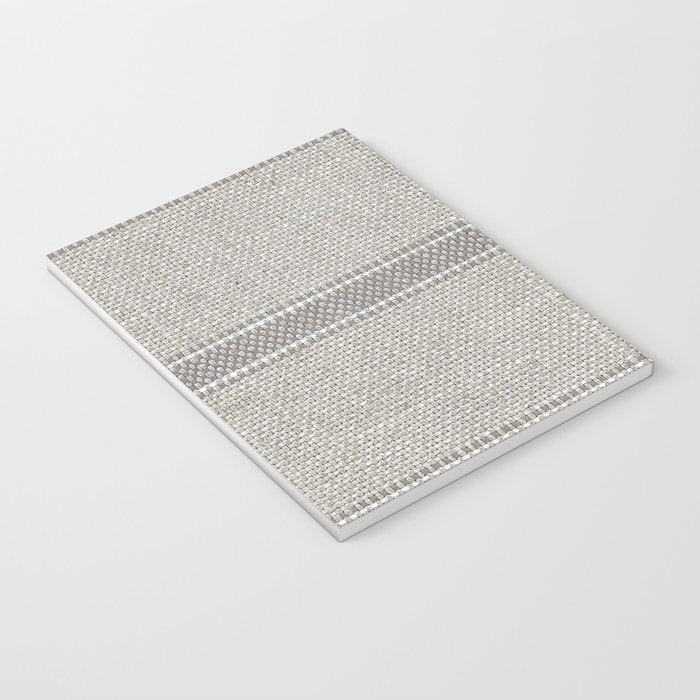 Vintage Grain sack Grey Linen  Notebook Gallery Image 3