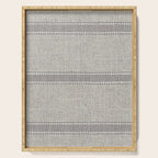 Vintage Grain sack Grey Linen  Serving Tray Gallery Image 1