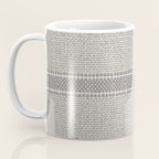 Vintage Grain sack Grey Linen  Coffee Mug Gallery Image 3