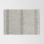 Vintage Grain sack Grey Linen  Rug Gallery Image 2