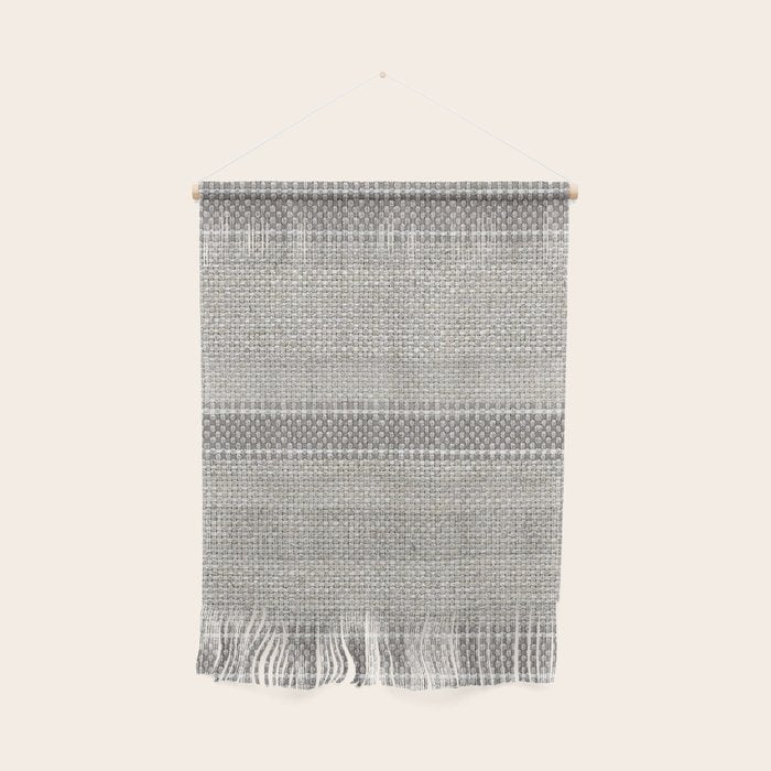 Vintage Grain sack Grey Linen  Wall Hanging Gallery Image 1