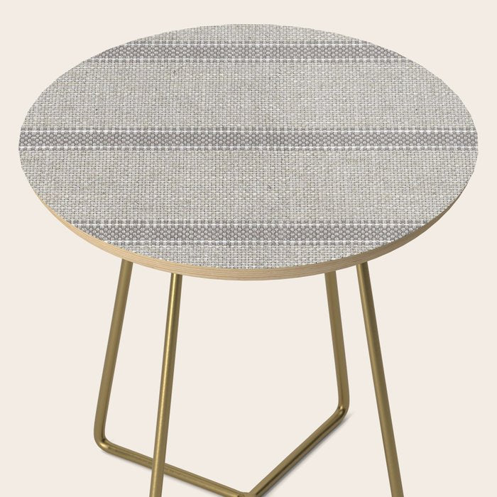 Vintage Grain sack Grey Linen  Side Table Gallery Image 2
