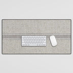 Vintage Grain sack Grey Linen  Desk Mat Gallery Image 1