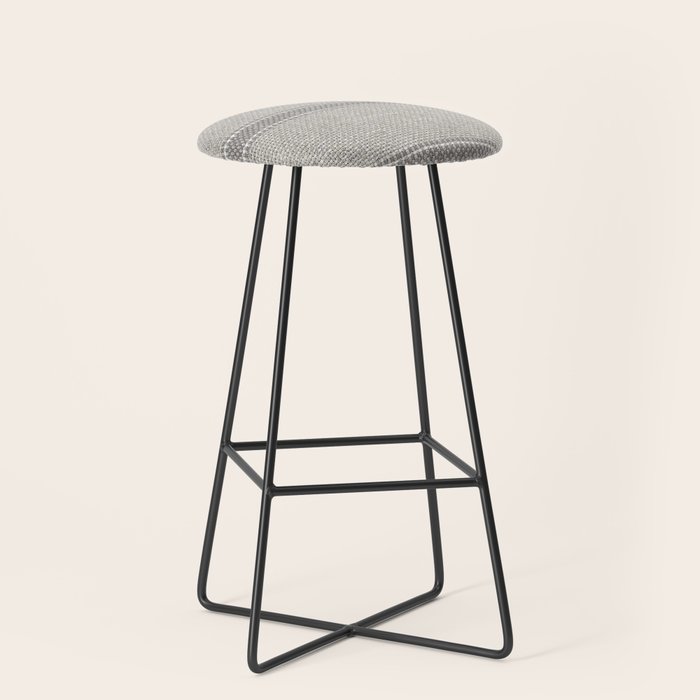 Vintage Grain sack Grey Linen  Stool Gallery Image 1