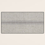 Vintage Grain sack Grey Linen  Desk Mat Gallery Image 3