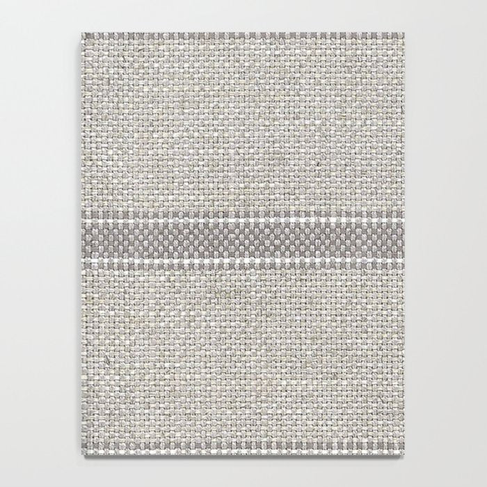 Vintage Grain sack Grey Linen  Notebook Gallery Image 4