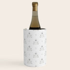 Cafe Vintage Block Print Floral - Blue Green Wine Chiller Gallery Image 2
