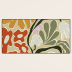 Mid-Century Floral Fantasy Desk Mat Gallery Image 3