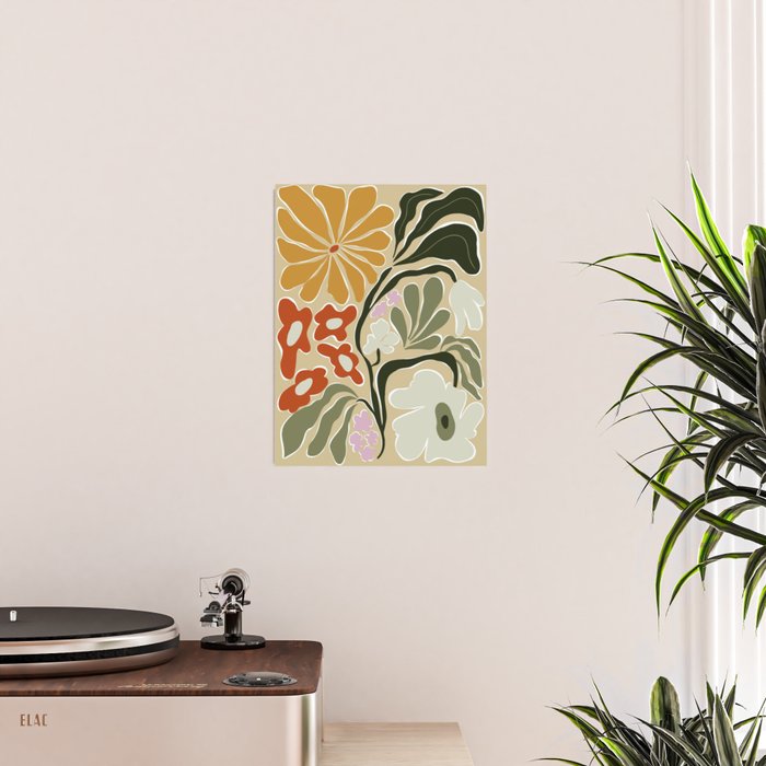 Mid-Century Floral Fantasy Poster Gallery Image 2