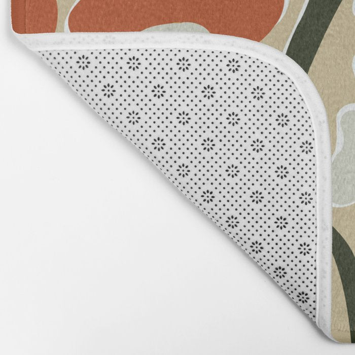 Mid-Century Floral Fantasy Bath Mat Gallery Image 2