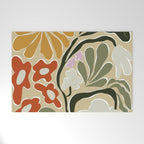 Mid-Century Floral Fantasy Welcome Mat Gallery Image 1