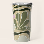 Mid-Century Floral Fantasy Travel Mug Gallery Image 2