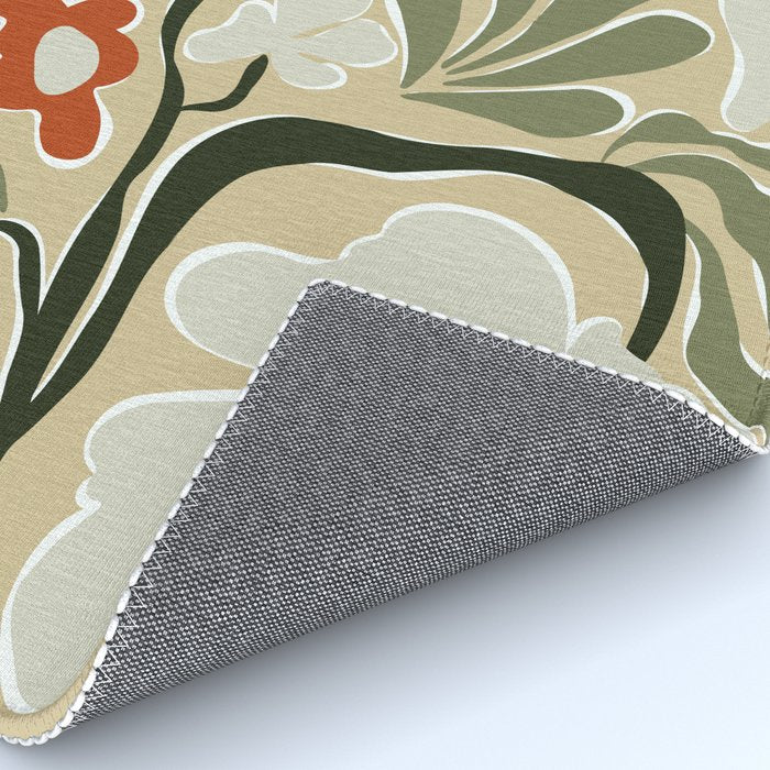Mid-Century Floral Fantasy Rug Gallery Image 4