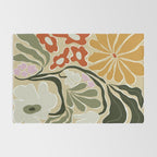 Mid-Century Floral Fantasy Rug Gallery Image 2