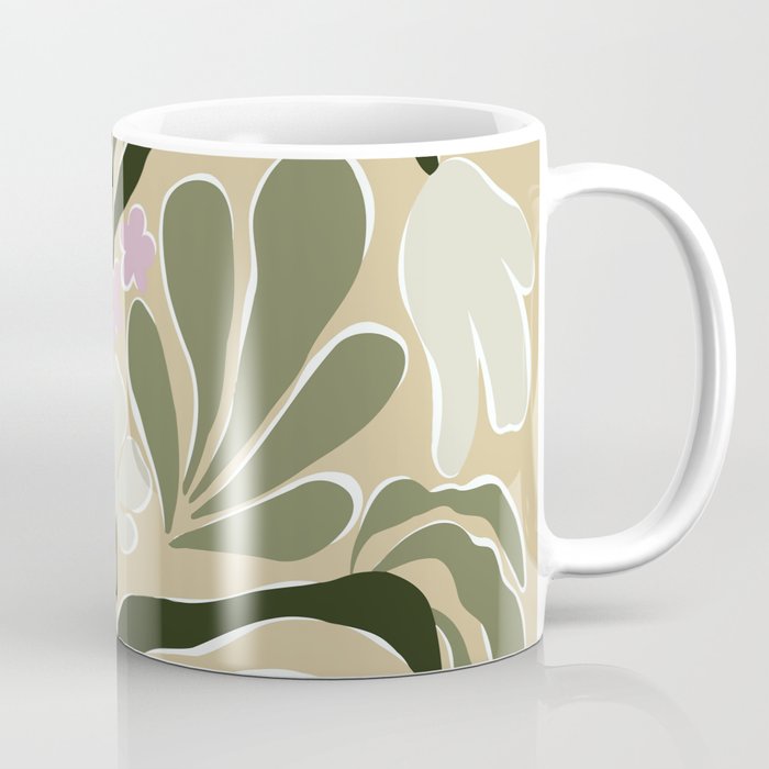 Mid-Century Floral Fantasy Coffee Mug Gallery Image 1