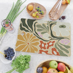 Mid-Century Floral Fantasy Cutting Board Gallery Image 2