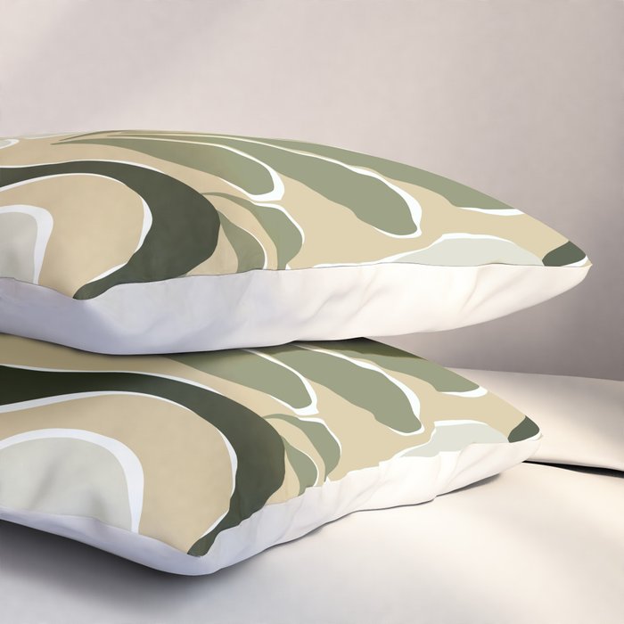 Mid-Century Floral Fantasy Pillow Sham Gallery Image 3