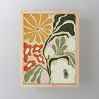 Mid-Century Floral Fantasy Mini Art Print Gallery Image 1