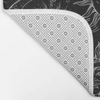 Black Magic Celestial Sun Moon Stars Bath Mat Gallery Image 2